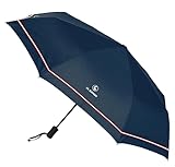 Safta EL GANSO CLASSIC - Paraguas Plegable Automático, 8 Paneles, Varillas Metálicas, Cómodo y Versátil, Calidad y Resistencia, 33-62 cm, Material Poliéster, Color Azul Marino