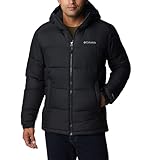 Columbia Pike Lake Hooded Jacket, Chaqueta Acolchada Con Capucha para Hombre, Black, Talla L