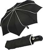 Pierre Cardin Sunflower - Paraguas de bolsillo automático, para mujer, Negro , 101 cm, Elegante