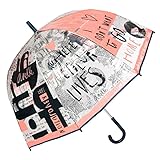 Anekke Paraguas Largo Vinilo Nature Sixties Retro Chic, Inspiración Vintage con Toques Modernos